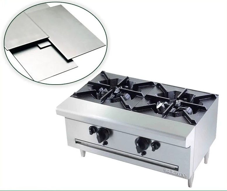 Bếp âu Berjaya 2 họng ngang Ob 2s inox cao cấp