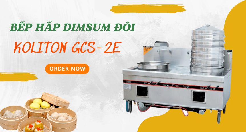 Bếp hấp dimsum dùng gas Gcs-2e Koliton đa năng