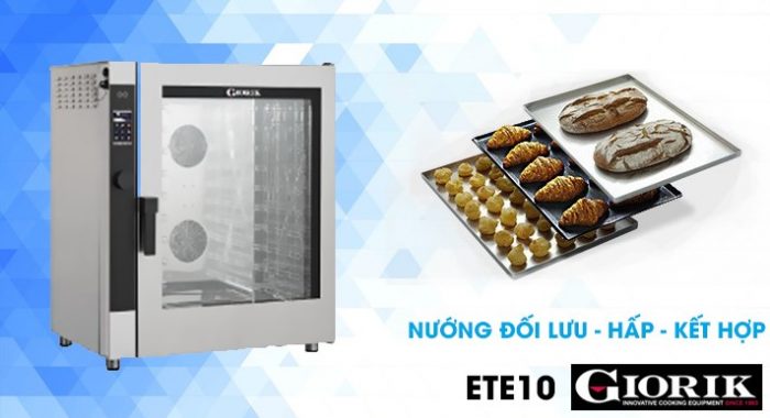 Lò hấp nướng đa năng chuyên dụng 10 khay Giorik ETE10