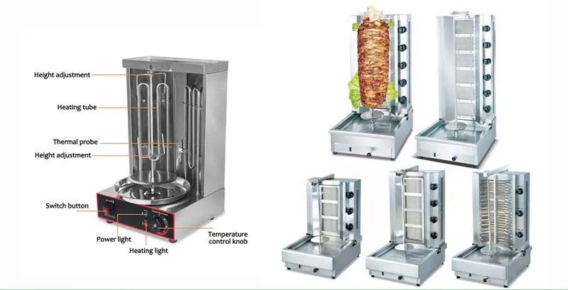 Máy nướng thịt kebab 2 tầng Berjaya Km 2h các dòng máy