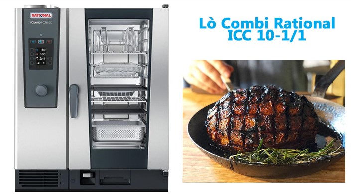 Rational 10 khay GN11-Lò hấp nướng đa năng ICC 10-11 E poster