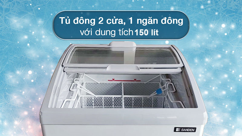 Tủ đông kính cong Snc-0155 Sanden intercool