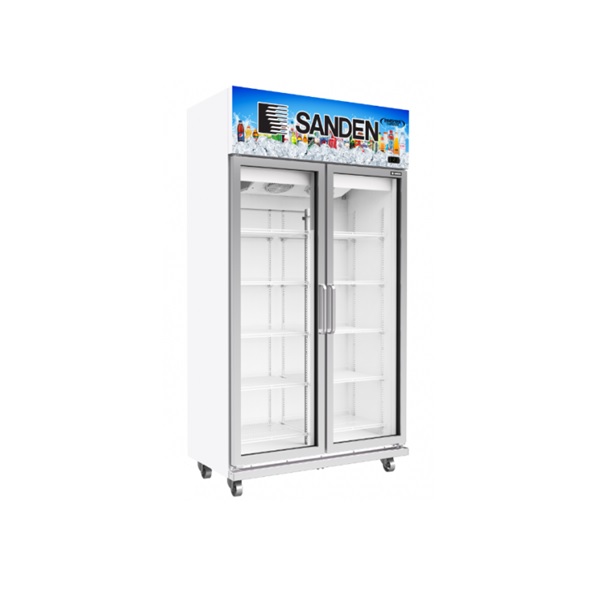 TỦ MÁT 2 CỬA KÍNH YEM-1105i SANDEN INTERCOOL (SIZE VỪA)