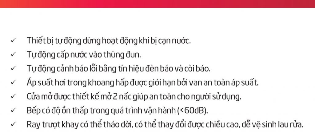 công năng tủ hấp 3 tầng