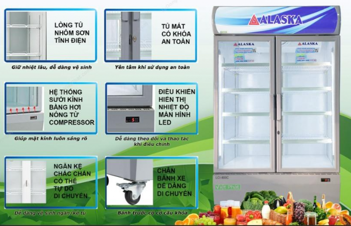 Tủ mát Inverter Alaska SL-8CI