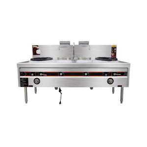 Bếp Á Đôi Có Quạt Thổi Họng Đất 2000mm Công Nghiệp - Có Trả Góp