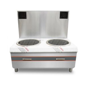 Bếp Hầm Điện Từ Đôi Mặt Phẳng Tròn 15KW Đường Kính 425MM - Có Trả Góp