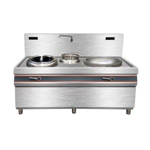 Bếp Từ Công Nghiệp Đôi Mặt Lõm 560MM & Kính Lõm 370MM 15KW - Có Trả Góp