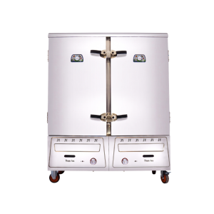 Tủ Hấp Cơm Công Nghiệp 24 Khay Dùng Gas (Năng Suất 77kg) - Có Trả Góp